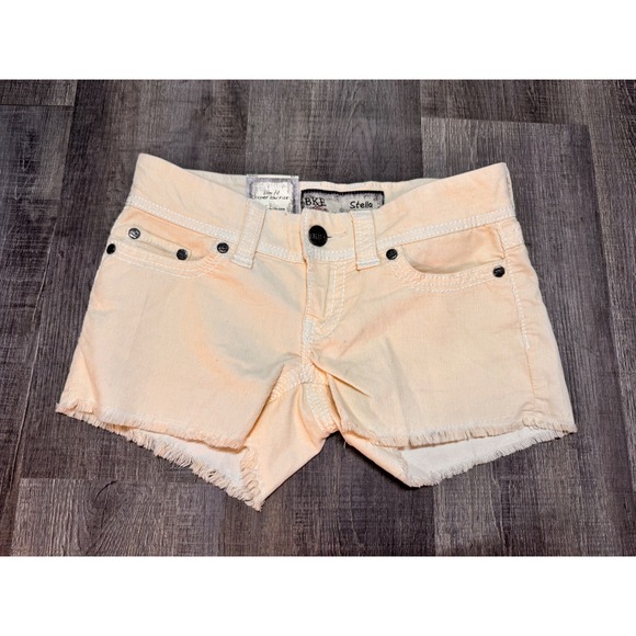 BKE Pants - BKE Stella Corduroy‎ Shorts Cream Super Low Rise Slim Fit NWT Size 25